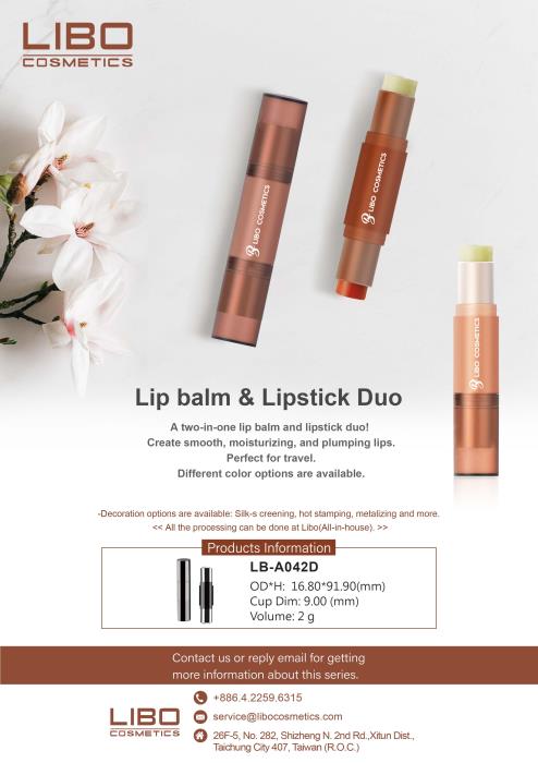 Lip balm and lipstick duo
